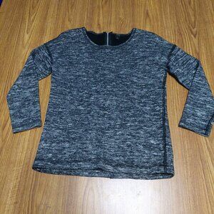 J. Crew Jasper Zipper Back Wool Blend Sweater Size XS Grey